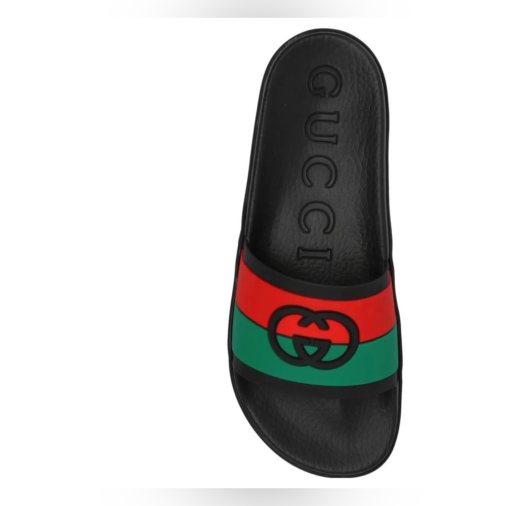 Gucci Interlocking-G Web-Stripe slides
